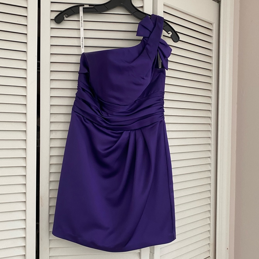 David’s Bridal Regency Purple Bridesmaid dress. Size 2